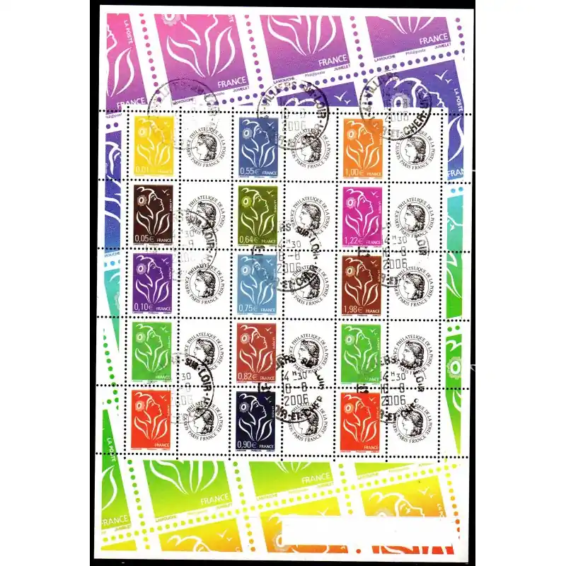 Acheter En Ligne Timbres Personnalisés Feuille n°F3925A avec vignette "Cérès" Oblitérés