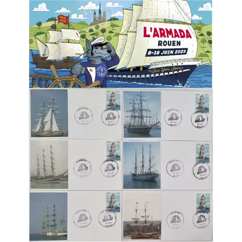 Acheter En Ligne Enveloppes philatéliques "L'Armada Rouen 2023" Série n°4