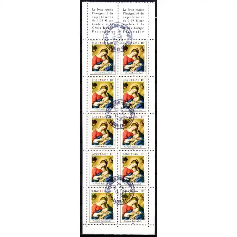 Promotion Carnet Croix Rouge n°2051 Année 2002 Oblitérés