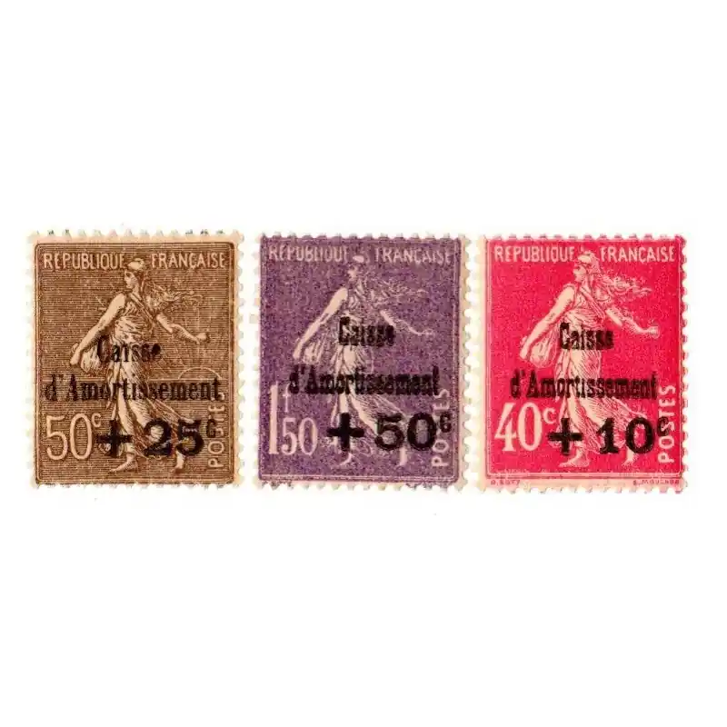 Offre Limitée Timbre France Caisse d'Amortissement N°266 à N°268 Neuf **