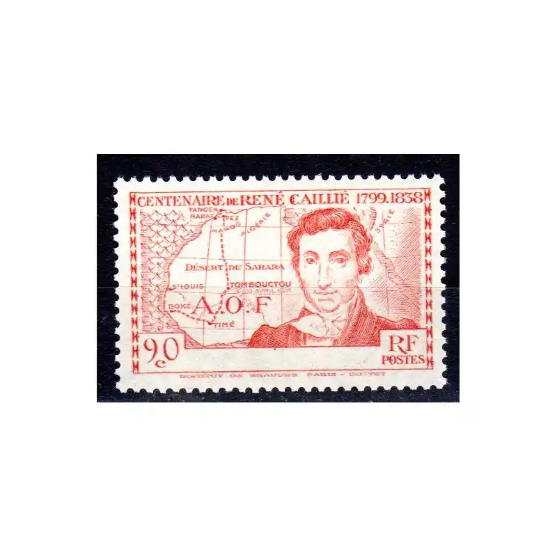 Achat Immédiat Timbre Côte d'Ivoire n°141a René Caillié Neuf sans charnière