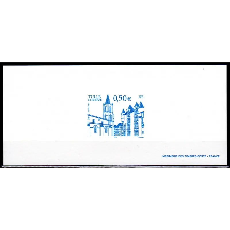 Gravure du timbre "Tulle (Corrèze)" n°3580 Bon Plan