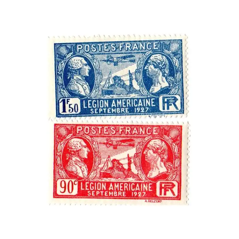 Must-Have Timbre France Légion Américaine N°244 / 245 Neuf **