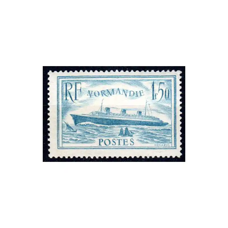 Premium Timbre France N°300 Normandie bleu clair Neuf **