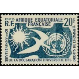 Exclusif Timbre de collection AEF - 245