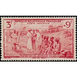 Timbre de collection AEF - Poste Arienne 12 Original