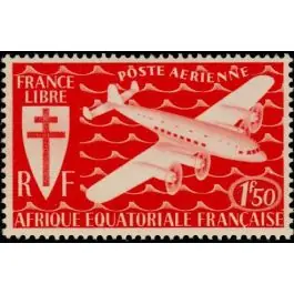 Nouvel Arrivage Timbre de collection AEF - Poste Arienne 23