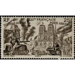 Vente Flash Timbre de collection AEF - Poste Arienne 48