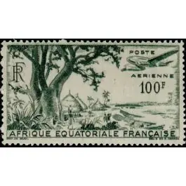 Expédition Rapide Timbre de collection AEF - Poste Arienne 51