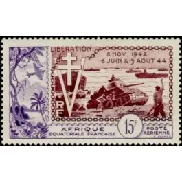 Vente Flash Timbre de collection AEF - Poste Arienne 57