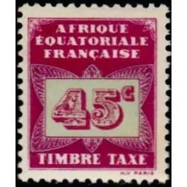 Livraison Mondiale Timbre de collection AEF - Taxe 06