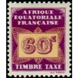 Commander Maintenant Timbre de collection AEF - Taxe 08