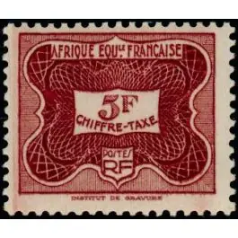 Paiement Sécurisé Timbre de collection AEF - Taxe 19