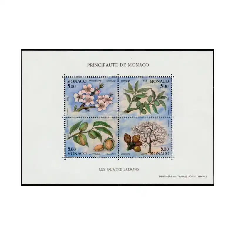 Monaco Bloc Feuillet n°60 Neuf ** Bon Marché