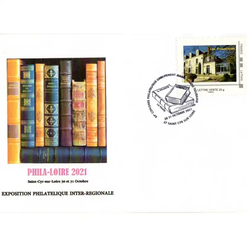 Livraison Mondiale Enveloppe souvenir Phila-Loire 2020 Saint-Cyr sur Loire 37 n°4