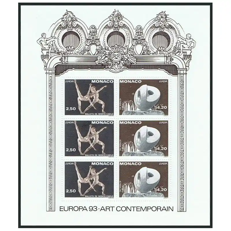 Original Monaco Bloc Feuillet n°61 Neuf **