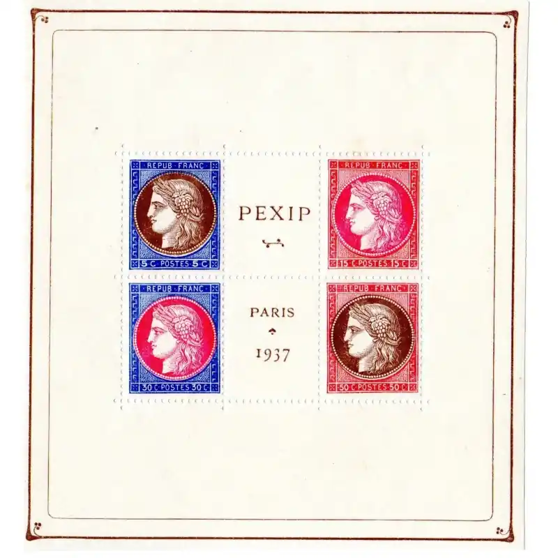 Exposition philatélique de Paris N°348 à N°351 Promotion