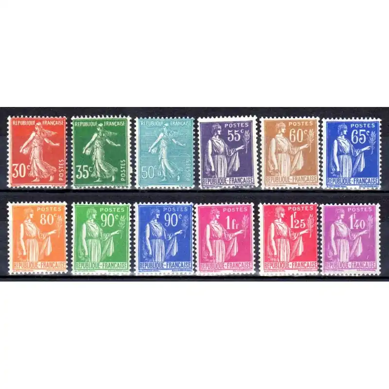 Commander Vite Timbre France N°360 à N°371Timbres d'usage courant Neuf **
