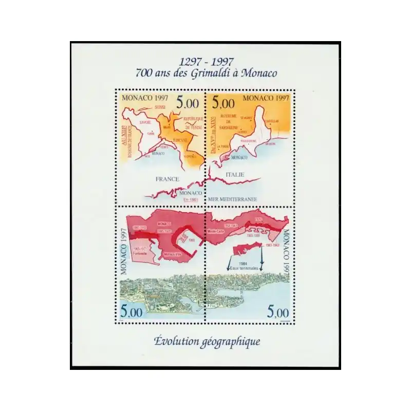 Monaco Bloc Feuillet n°76 Neuf ** Fait Main