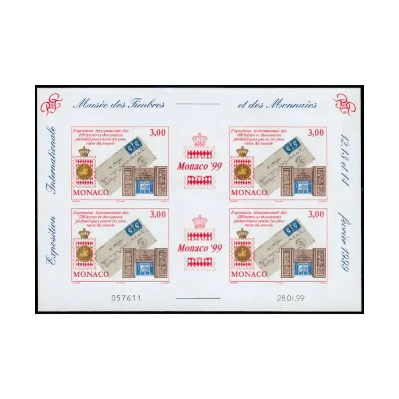 Monaco Bloc Feuillet n°81 Neuf ** Affaire À Saisir