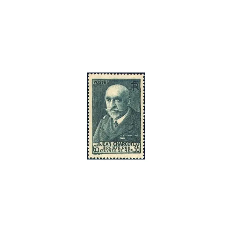 Timbre France N°377 Jean Charcot Neuf ** Top Vente