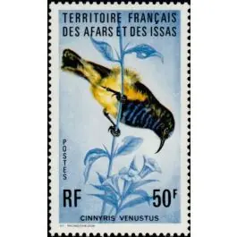 Fait Main Timbre de collection Afars et Issas - 411