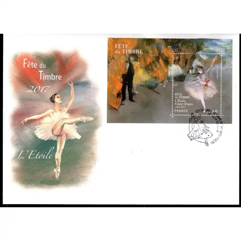 Jusqu’à Épuisement Des Stocks Souvenir philatélique FFAP enveloppe avec le bloc Fête du timbre 2017