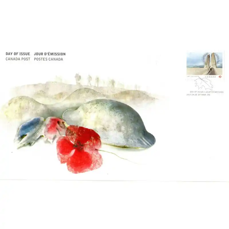 Quantité Limitée Enveloppe 1er jour Postes Canada commémorant la bataille de Vimy
