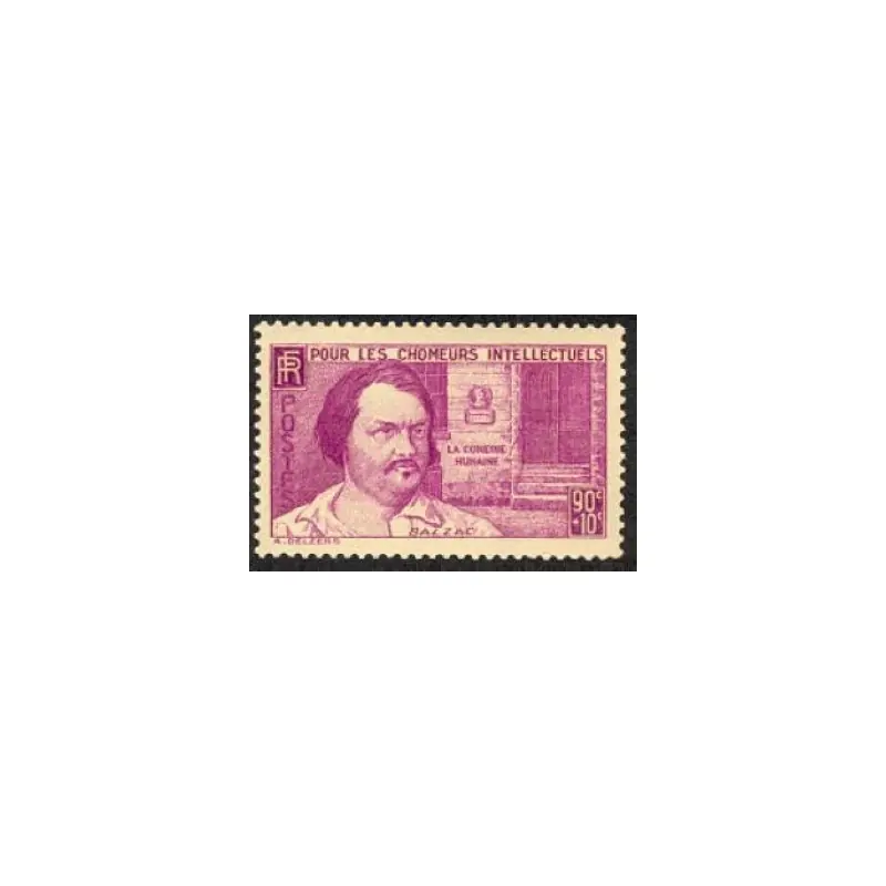 Timbre France N°438 Honoré de Balzac Neuf ** Top Qualité