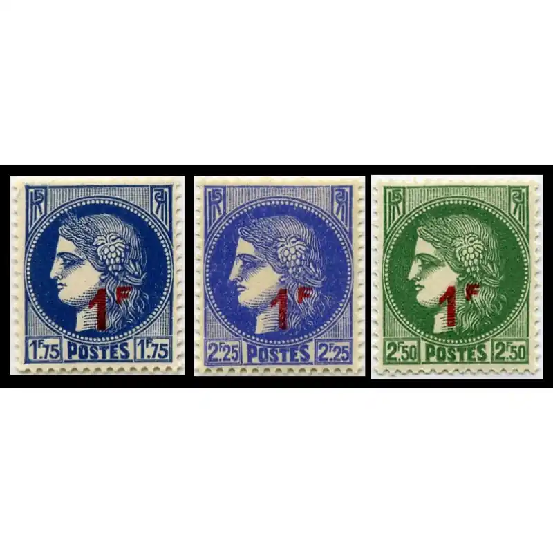 Offre Du Jour Timbres France N°486 à N°488 type Cérés Neuf **