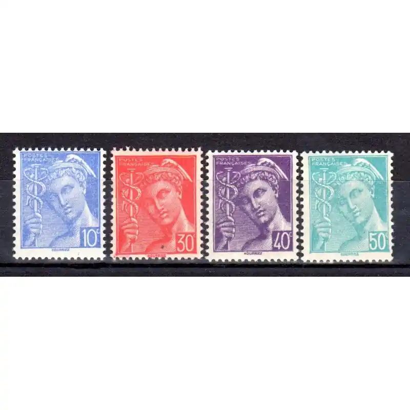 Vente Directe Timbres France N°546 à N°549 type Mercure Neuf **