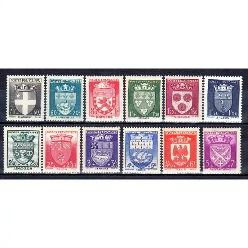 Vente Directe Timbres France N°553 à N°564 Au profit du secours national Neuf **