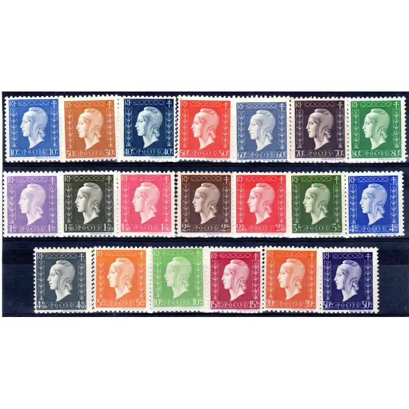 Timbres France N°682 à N°701 Marianne de Dulac Neuf ** Quantité Limitée