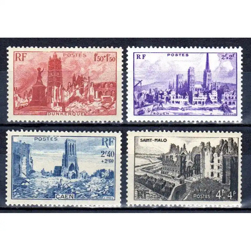 Offre Limitée Timbre France N°744 à N°747 Au profit de l'entraide française Neuf **