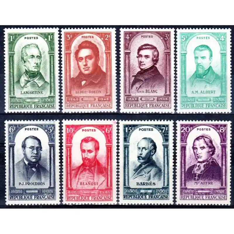 Dernière Chance Timbre France N°795 à N°802 Centenaire de la Révolution de 1848 Neuf **