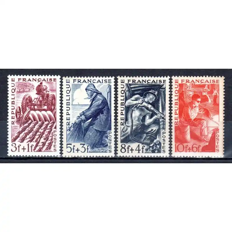 Timbres France N°823 à N°826 Série des métiers Neuf ** Seulement Aujourd’hui