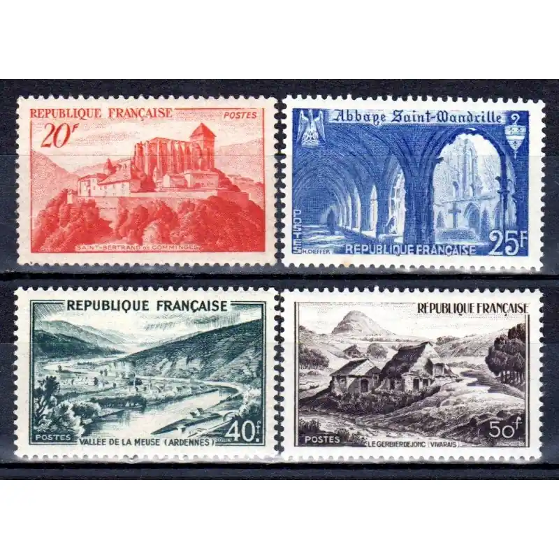 Timbre France N°841A à N°843 Monuments et sites Neuf ** Promotion