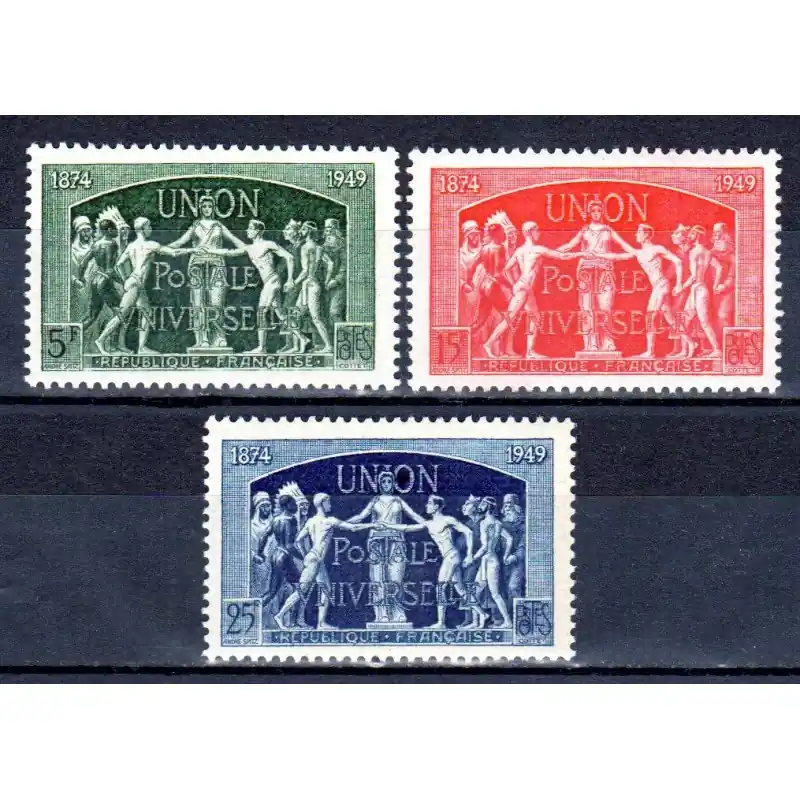 Timbres France N°850 à N°852 L'U.P.U Neuf ** Expédition Rapide