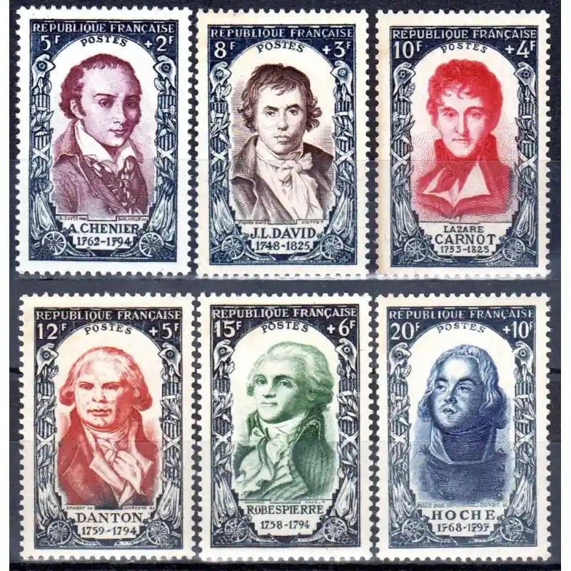 Timbres France N°867 à N°872 Célébrites du 18 eme siècle Neuf ** Bon Plan