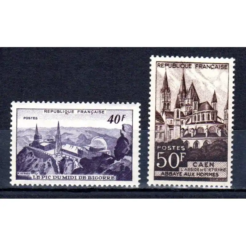 Timbres France N°916 / N°917 Monuments et sites Neuf ** Offre Exclusive