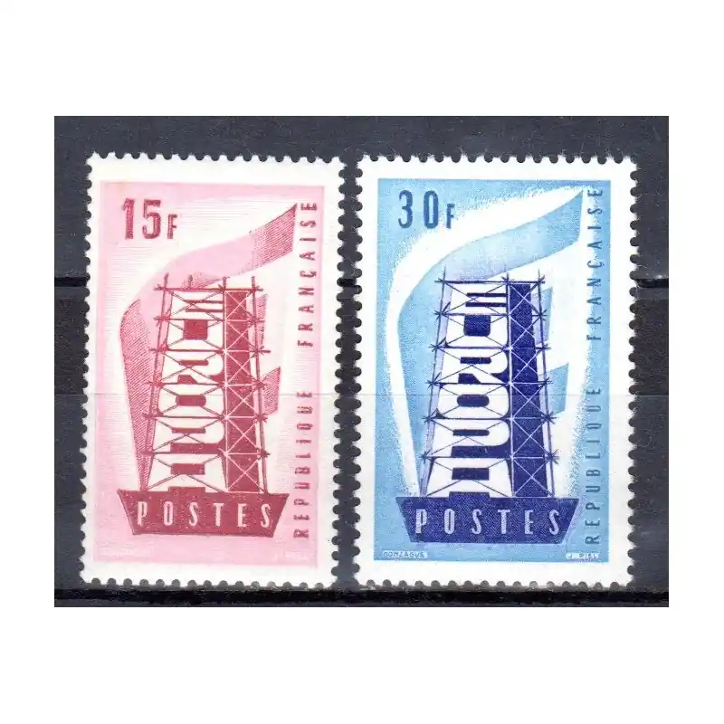 Timbres France N°1076 / N°1077 Europa Neuf ** Certifié
