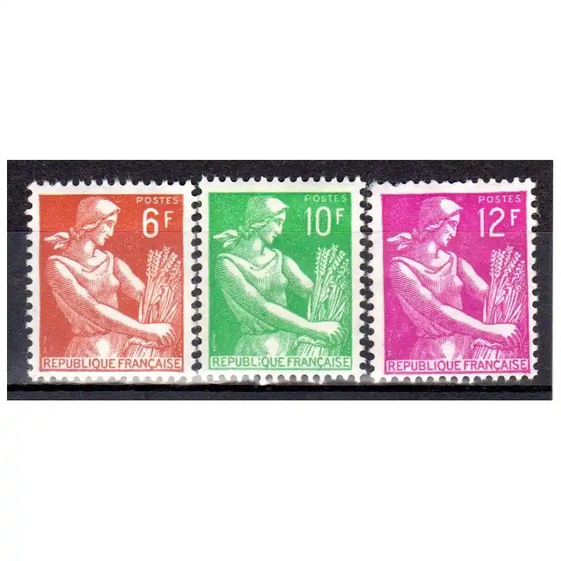 Premium Timbres France N°1115 à N°1116 type Moissonneuse Neuf **