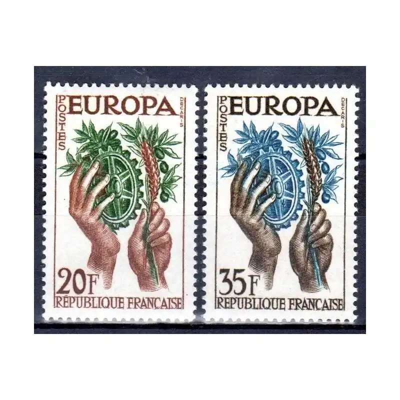 Timbres France N°1122 / N°1123 type Europa Neuf ** Meilleure Vente