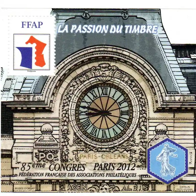 Top Vente Bloc FFAP n°6 Passion du Timbre 2012