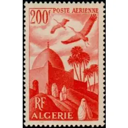 Prix Cassé Timbre de collection Algerie - Poste Arienne 11