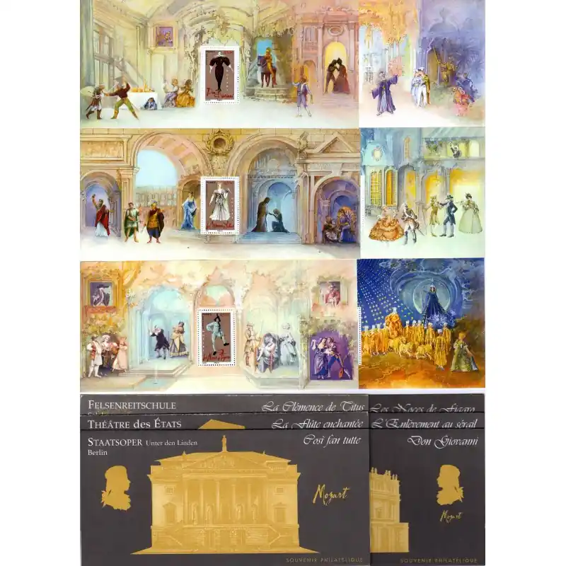 Paiement Sécurisé Blocs souvenirs N° 7 à 12 - Opéras de Mozart