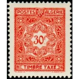Premium Timbre de collection Algerie - Taxe 46