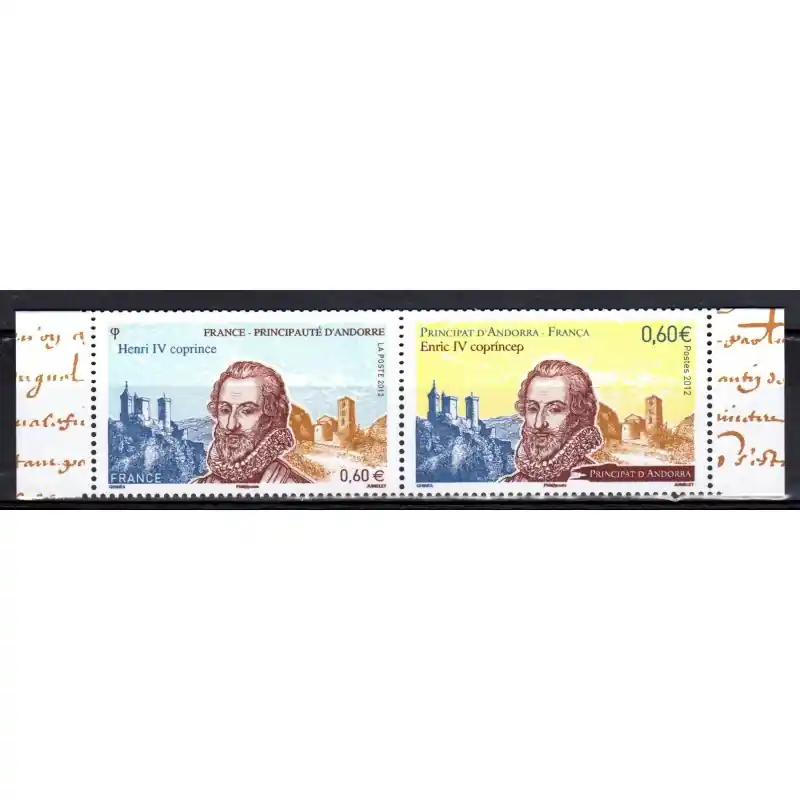 Vente Flash Timbres Emission conjointe Andorre 2012