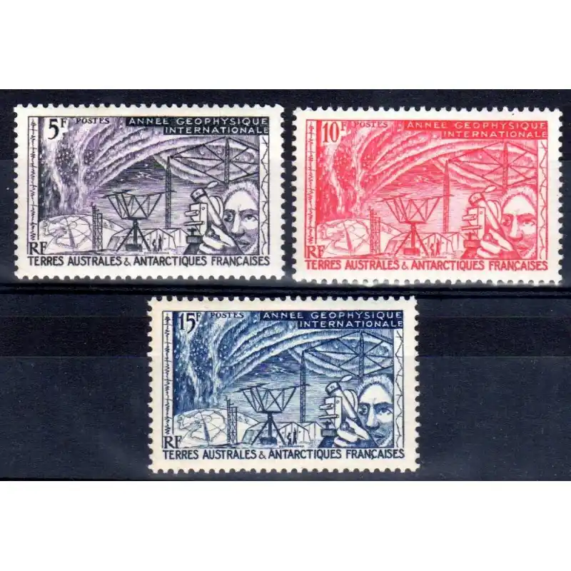 Timbres TAAF n°8,9,10 Gros Lot