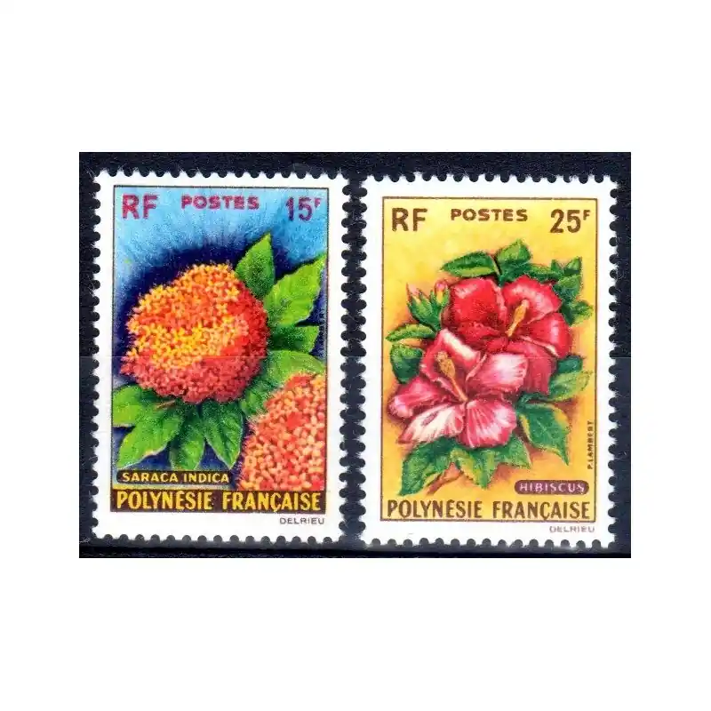 Prix Réduit Timbres Polynésie n°15 et 16